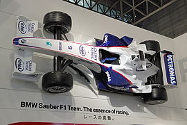 壁掛けのF1カー
